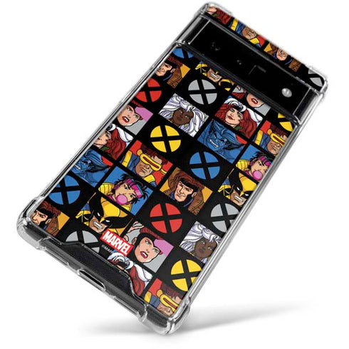 Marvel X-Men Pattern Google Pixel 6 Clear Case